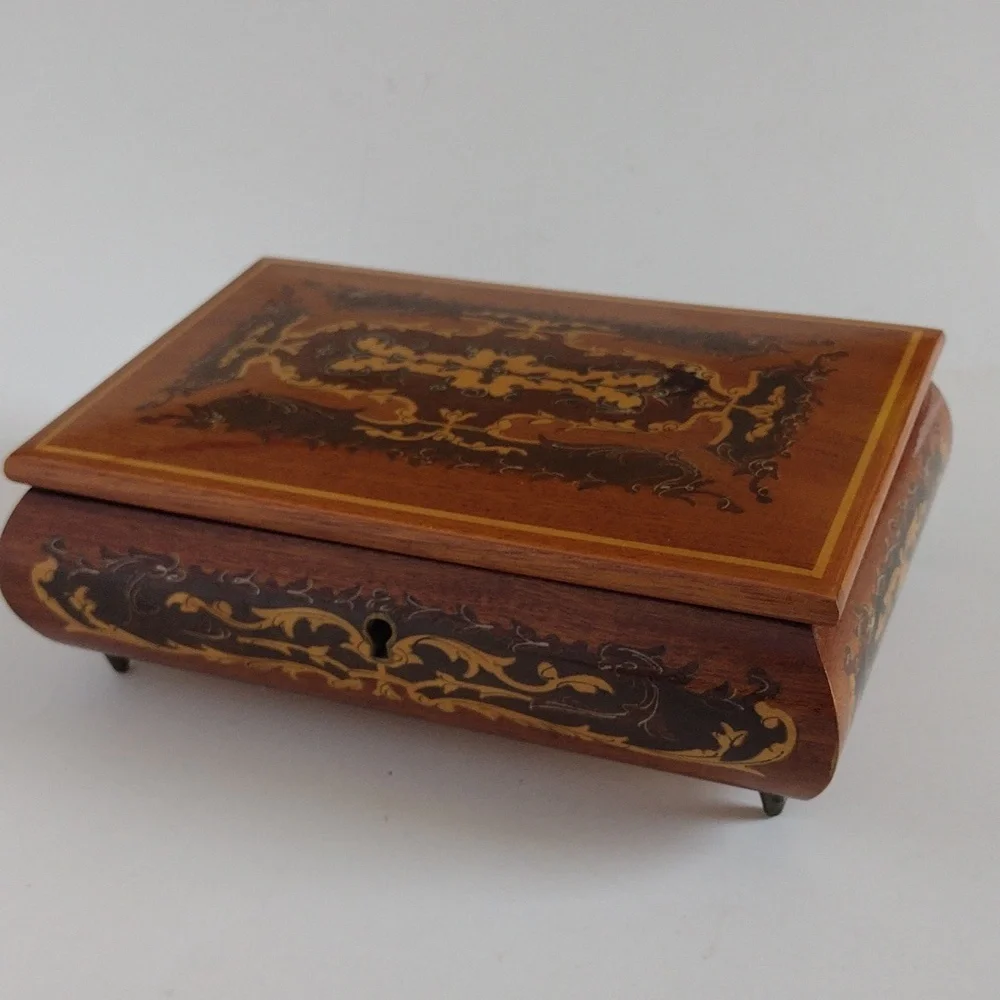 Musical Wooden Jewelry Box from Venice